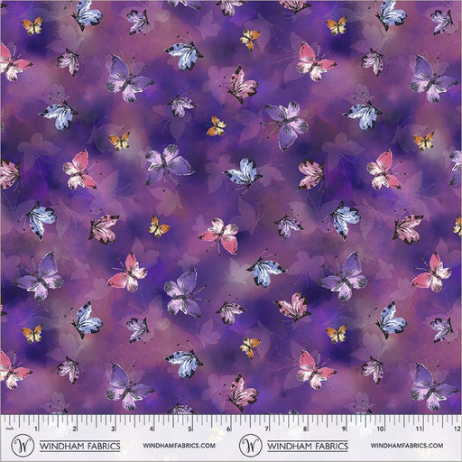 Violeta Butterfly Flight Purple 44"/45" Cotton Fabric Per Yard - Choice Fabrics55333-7