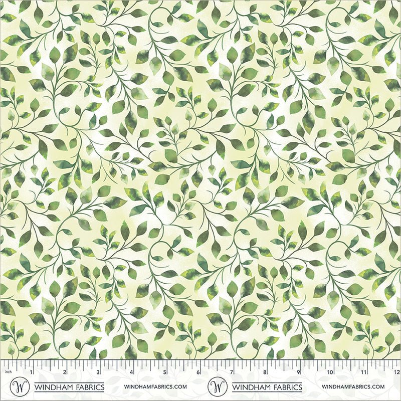 Violeta Climbing Vine Pale Yellow 44"/45" Cotton Fabric Per Yard - Choice Fabrics55335-10