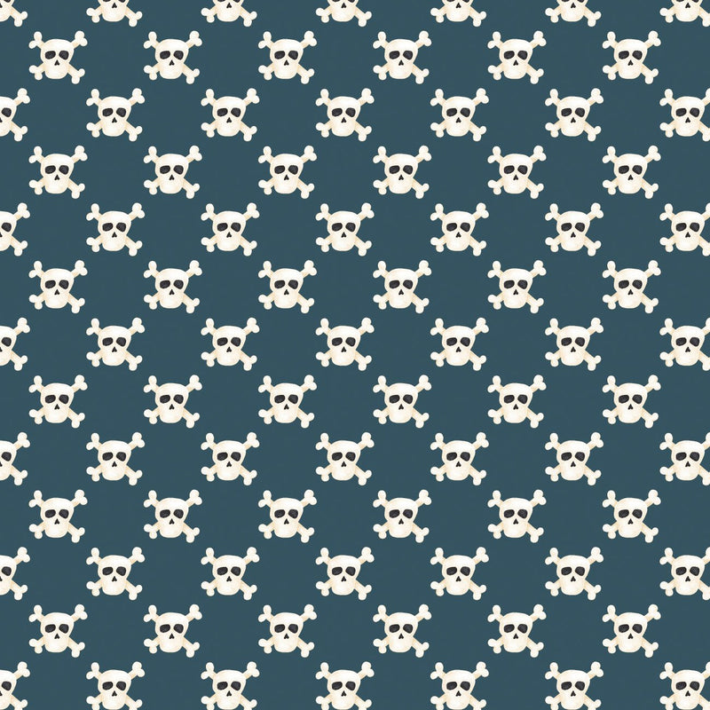 Camelot Flannels - 56240103B - 01 - Skulls - Choice Fabrics56240103B-01
