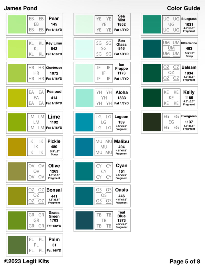 James Pond Pattern