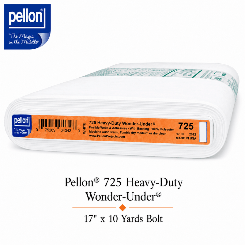 Pellon® 725 Heavy-Duty Wonder-Under® Fusible Web – 17" x 10 Yard Bolt – White - Choice FabricsDS725-B10
