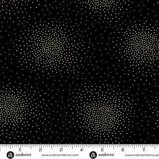 Spritz Metallic Spritz Black 44"/45" Cotton Fabric Per Yard - Choice FabricsA-10046-MK
