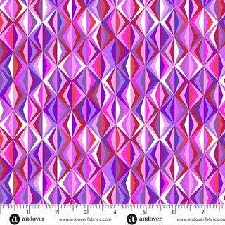 Perfect Day Prism Purple Cotton 44"/45" Fabric Per Yard - Choice FabricsA-10220-E