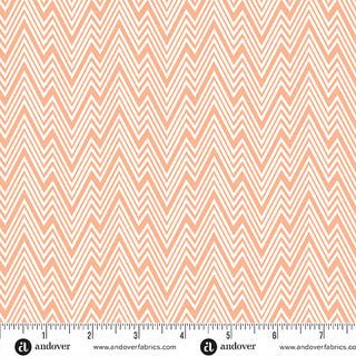 Perfect Day Zigziig Orange Cotton 44"/45" Fabric Per Yard - Choice FabricsA-10221-O