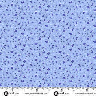 Perfect Day Charm Toss Blue Cotton 44"/45" Fabric Per Yard - Choice FabricsA-10223-B