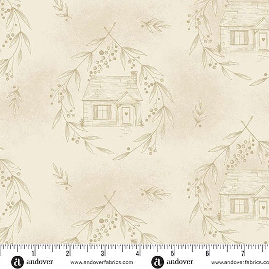 Special Delivery Cozy Cottage Wheat 44"/45" Cotton Fabric Per Yard - Choice FabricsA-10469-L