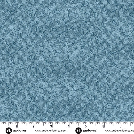 Special Delivery Garden Path Slate 44"/45" Cotton Fabric Per Yard - Choice FabricsA-10473-B