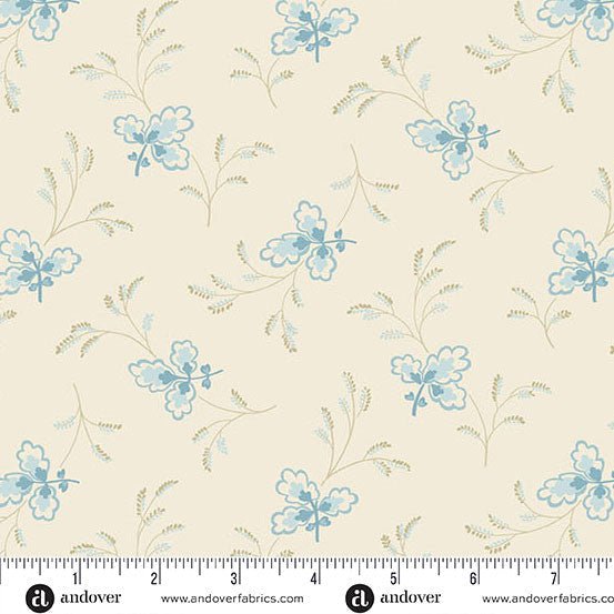 Special Delivery Floating Leaves Tranquil 44"/45" Cotton Fabric Per Yard - Choice FabricsA-10480-L