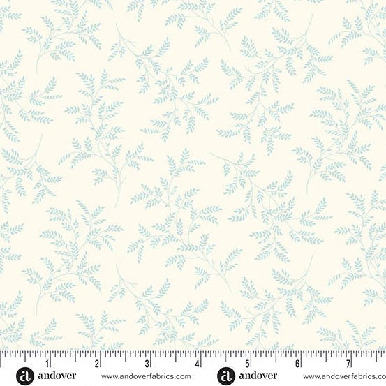Special Delivery Tree Fern Cornflower 44"/45" Cotton Fabric Per Yard - Choice FabricsA-10484-L