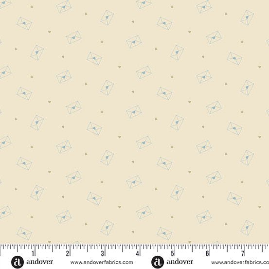Special Delivery Love Letters Stationary 44"/45" Cotton Fabric Per Yard - Choice FabricsA-10486-L