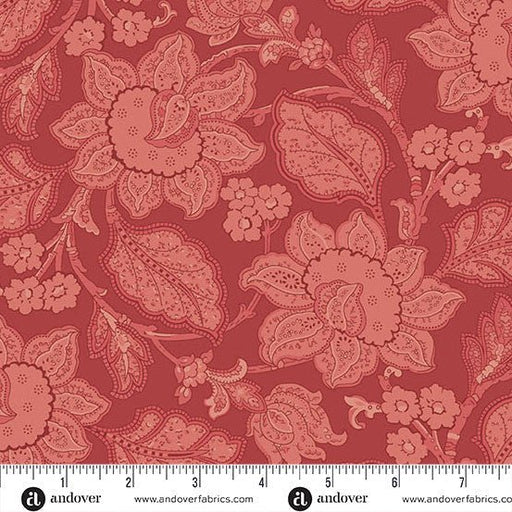 Raspberry Jacobean Forest Glen 108" Cotton Wideback Fabric per yard - Choice FabricsAW-10066-R