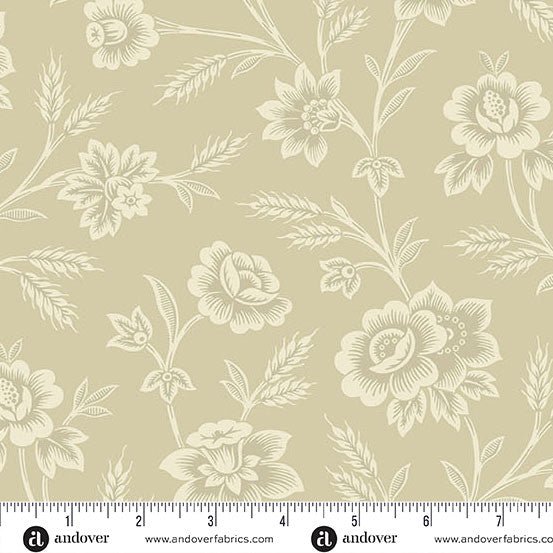 Autumn Bouquet Cream 108" Cotton Wideback Fabric per yard - Choice FabricsAW-10192-L