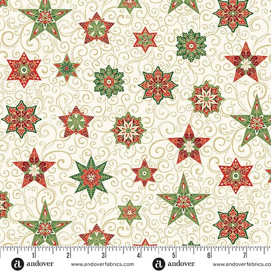 Adorn Star Cream 44"/45" Cotton Fabric Per Yard - Choice FabricsMU-215-Q
