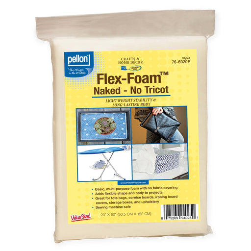 Pellon® FF76 Basic Uncovered Flex-Foam Stabilizer – 60" x 20" Package – Natural - Choice FabricsDSFF77-6020PKG