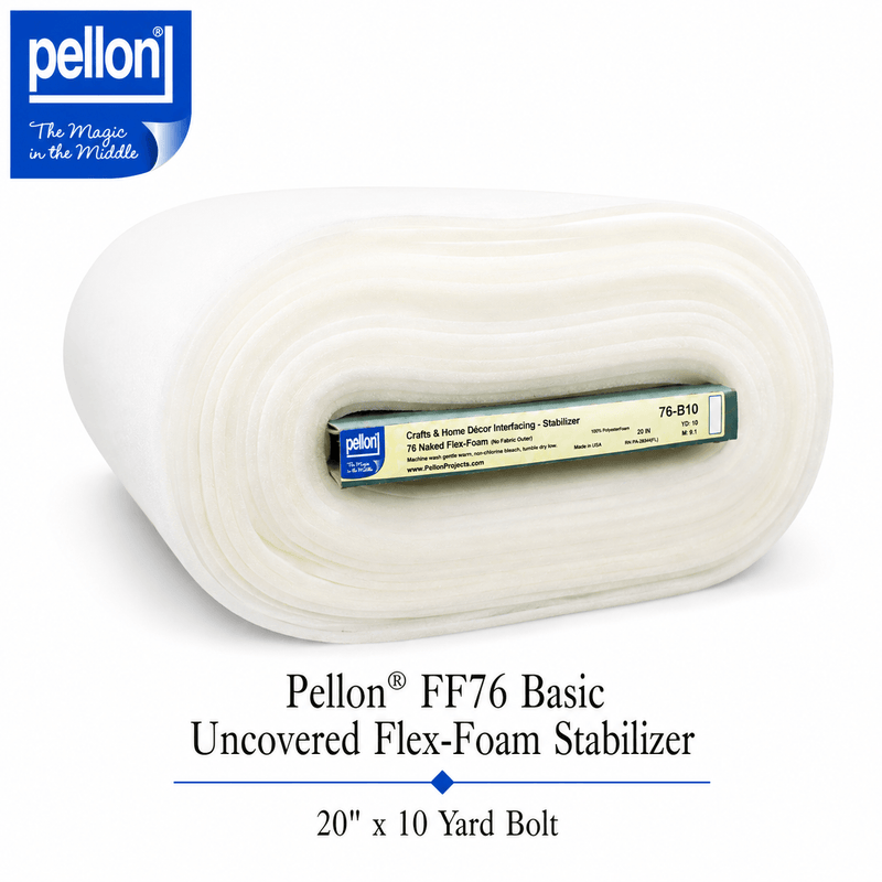 Pellon® FF76 Basic Uncovered Flex-Foam Stabilizer – 20" x 10 Yard Bolt – Natural - Choice FabricsDSFF76-2010BOLT