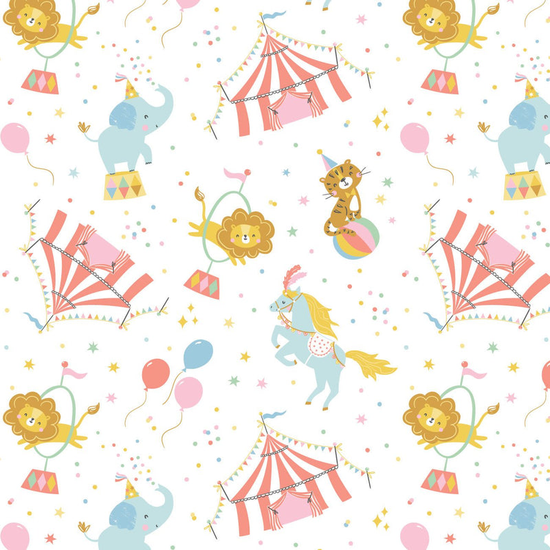 Camelot Flannels - 79240102B - 01 - Circus Life - Choice Fabrics79240102B-01