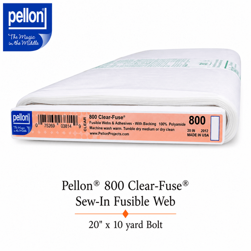 Pellon® 800 Clear-Fuse® Fusible Web – 20" x 10 Yard Bolt – Clear - Choice FabricsDS800-2010BOLT