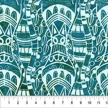 LUAU TEAL 45" wide fabric per yard - Choice FabricsFFDS-Banyan 80660-63