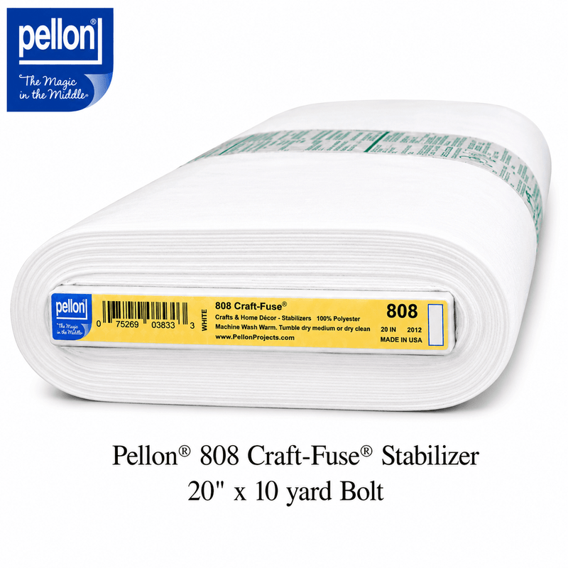 Pellon® 808 Craft-Fuse® Stabilizer 20" x 10 yard Bolt (White) - Choice FabricsDS808-2010BOLT