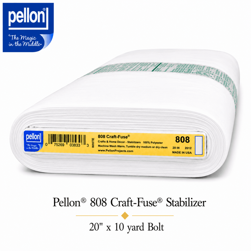Pellon® 808 Craft-Fuse® Fusible Stabilizer – 20" x 10 Yard Bolt – White - Choice FabricsDS808-2010BOLT