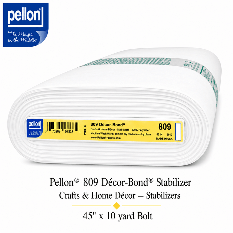 Pellon® 809 Décor-Bond® Fusible Stabilizer – 45" x 10 Yard Bolt – White - Choice FabricsDS809-4510BOLT