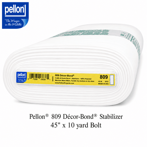 Pellon® 809 Décor-Bond® Stabilizer 45" x 10 yard Bolt (White) - Choice FabricsDS809-4510BOLT
