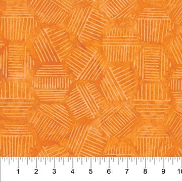 Hexies - Persimmon 45" wide fabric per yard - Choice FabricsFFDS-81700-54 12