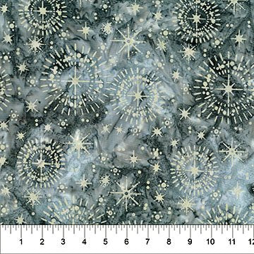 4th and Main Favorites - Compass Star Smoke 45" wide fabric per yard