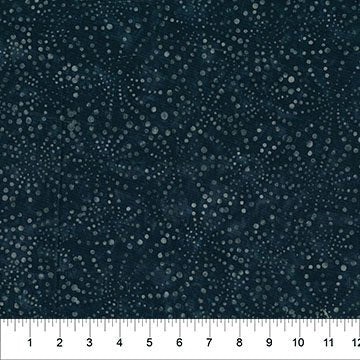 4th and Main Favorites - Starburst Black 45" wide fabric per yard