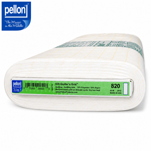 Pellon® 820 Fusible Quilter's Grid™ 45" x 10 yard Bolt (White) - Choice FabricsDS820-B10