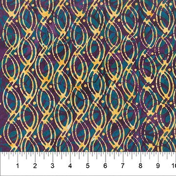 FRAGRANT - Trails Doubled - Dark Teal 45" wide fabric per yard - Choice FabricsFFDS-83137-64