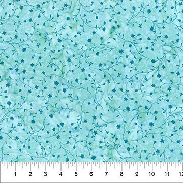 ENCHANTING GARDEN Delicate Swirl - Pale Blue 45" wide fabric per yard - Choice FabricsFFDS-83591-43 15