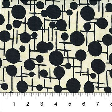 Bubble Pop Line Work - Vanilla 45" wide fabric per yard - Choice FabricsFFDS-83703-11 15