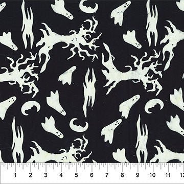 Happy Haunting - Spooky Tree Black 45" wide fabric per yard - Choice FabricsFFDS-83706-99 15