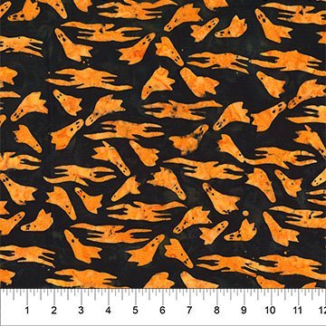 Happy Haunting - Ghosts & Clouds Pumpkin 45" wide fabric per yard - Choice FabricsFFDS-83710-58 15