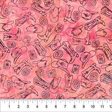 Saddle Up Accessories Pretty in Pink Cotton 43"/44" Fabric Per Yard - Choice Fabrics83720-22