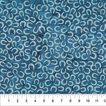 Saddle Up Horseshoes Got the Blues Cotton 43"/44" Fabric Per Yard - Choice Fabrics83721-44