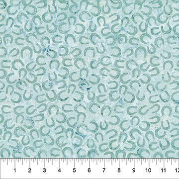 Saddle Up Horseshoes Caribbean Cotton 43"/44" Fabric Per Yard - Choice Fabrics83721-61
