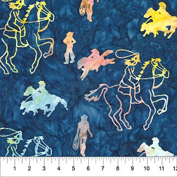 Saddle Up Collage Midnight Cotton 43"/44" Fabric Per Yard - Choice Fabrics83724-49