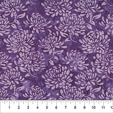 Floral Tapestry - Water Lillies Amethyst 45" wide fabric per yard - Choice FabricsFFDS-83800-84 15