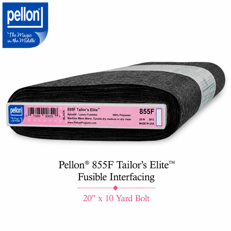 Pellon® 855F Tailor's Elite™ Interfacing 20" x 10 yard Bolt (Black) - Choice FabricsDS855FB-2010BOLT