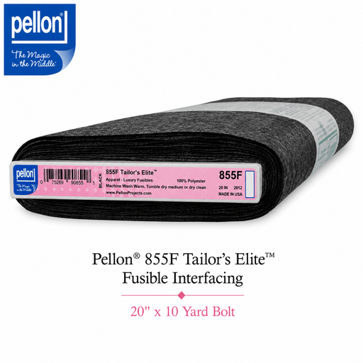 Pellon® 855F Tailor's Elite™ Interfacing 20" x 10 yard Bolt (Black) - Choice FabricsDS855FB-2010BOLT