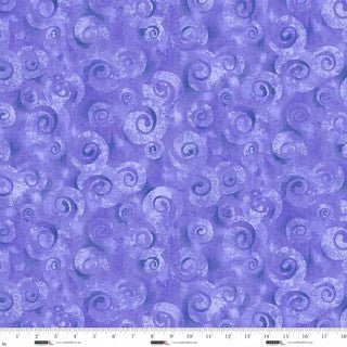 Spiral Storm Purple Swirl Texture 118" Orchid Cotton Wideback Fabric per yard - Choice Fabrics8780-55
