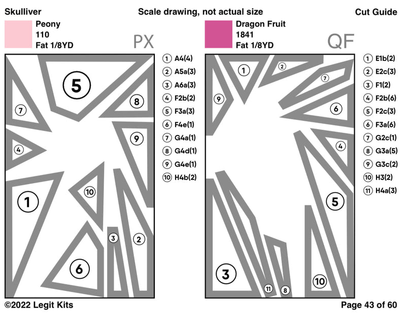Skulliver Mini Quilt Kit
