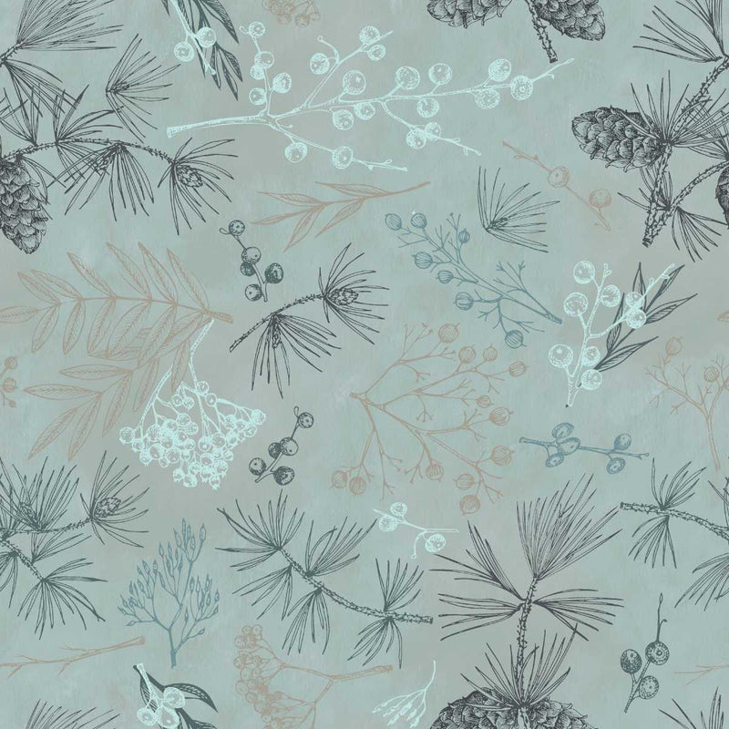 Mint Tree Bits 108" Wide Cotton Fabric Per Yard - Choice FabricsE-GOODNAT108-8857-78