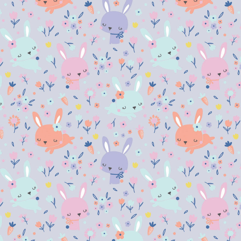 Camelot Flannels - 89200201B - 04 - Bunny Heads - Choice Fabrics89200201B-04