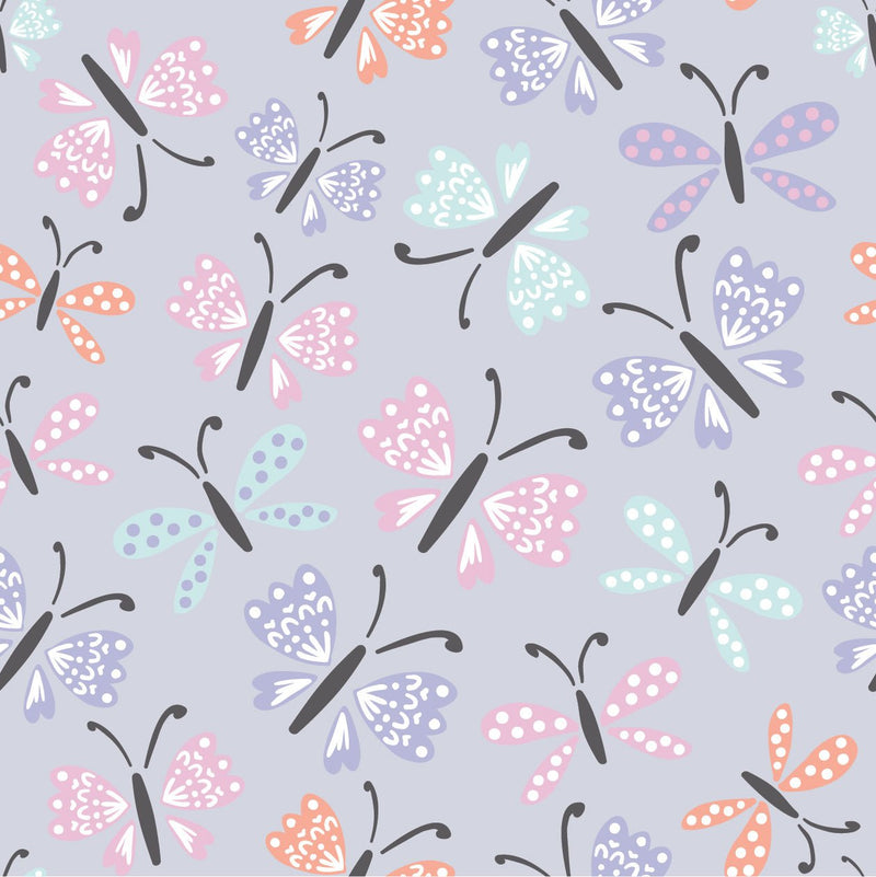 Camelot Flannels - 89221101B - 02 - Butterflies - Choice Fabrics89221101B-02
