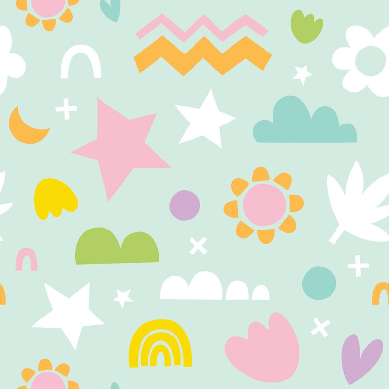 Camelot Flannels - 89221104B - 01 - Happy Shapes - Choice Fabrics89221104B-01