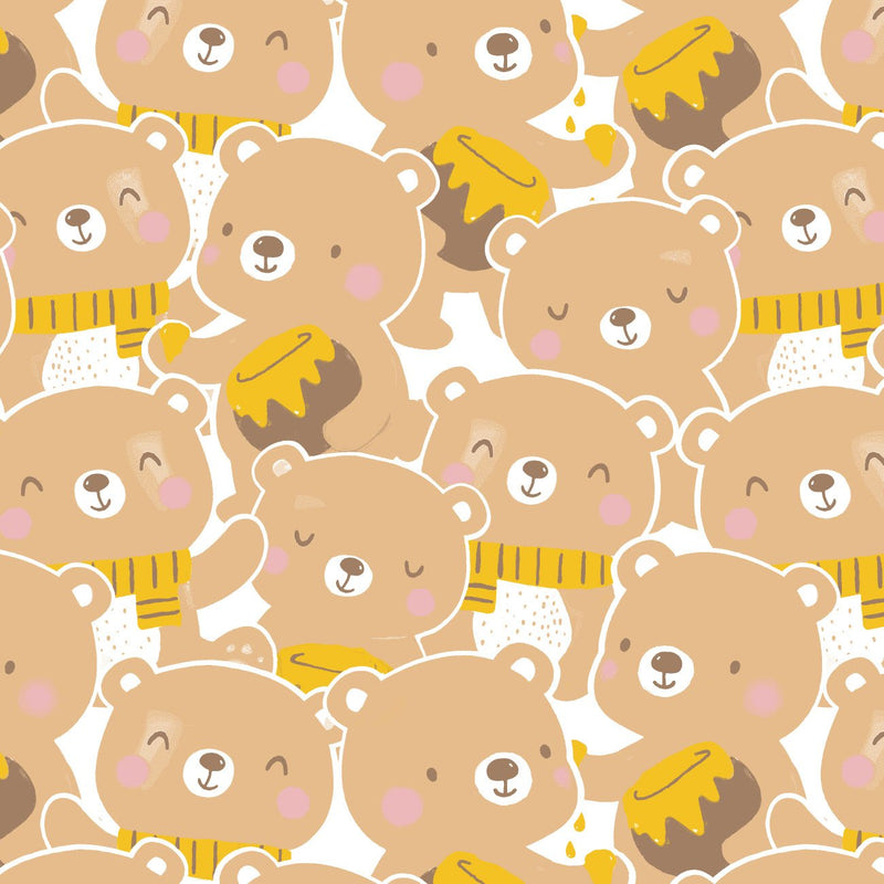 Camelot Flannels - 89230102B - 01 - Sweet Like Honey - Choice Fabrics89230102B-01