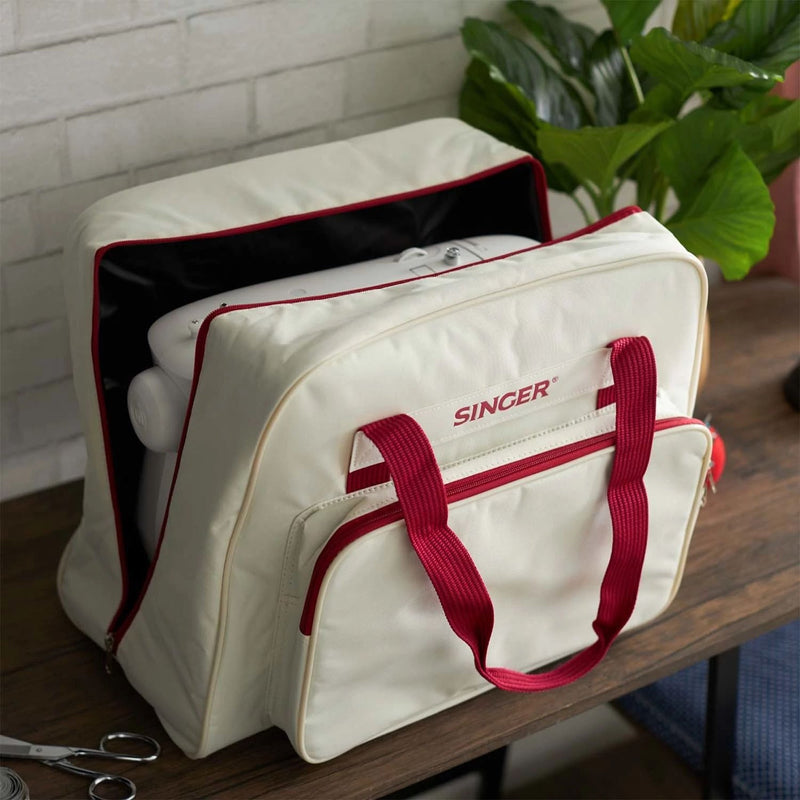SINGER® Cream/Red Universal Tote Bag - Choice Fabrics250100096.01